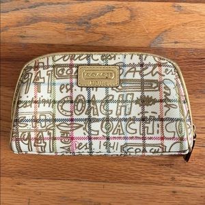 Coach small makeup bag